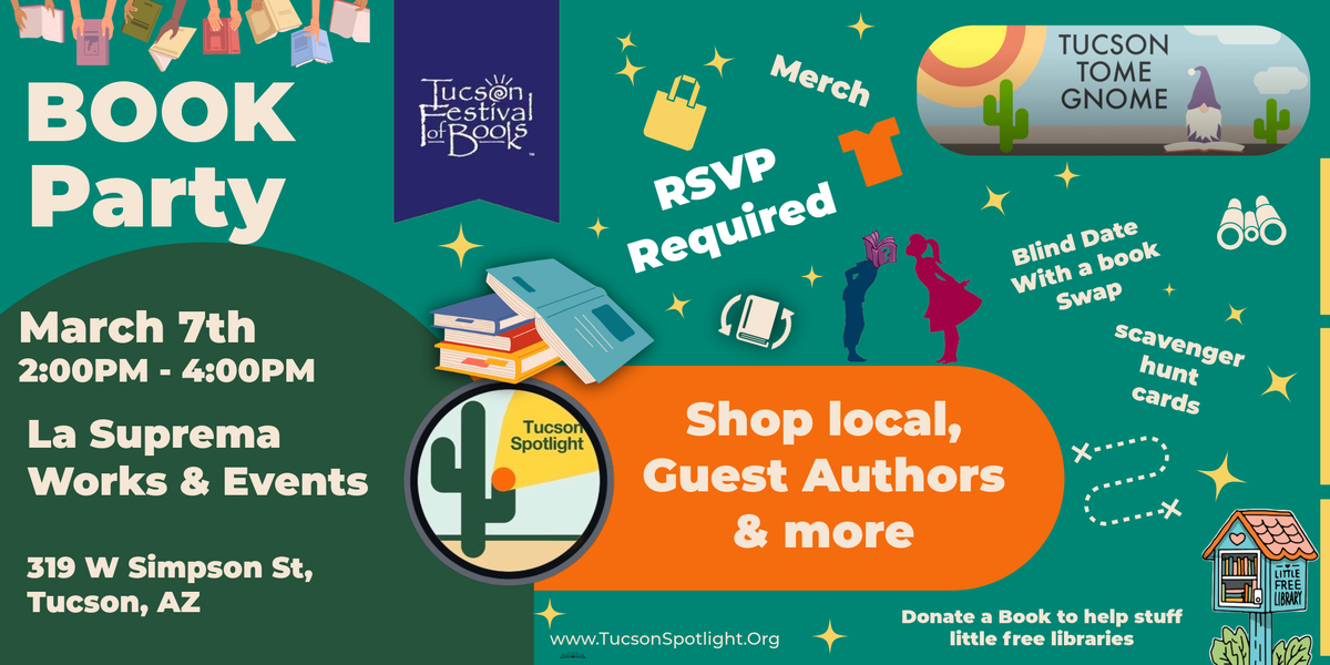 Pre–festival party to kick off Tucson Festival of Books