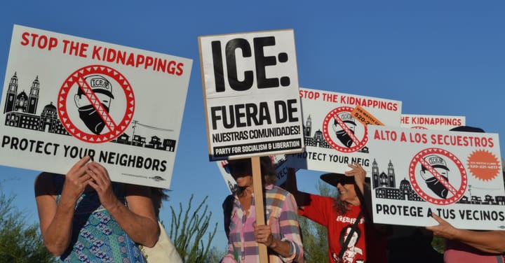 Manifestantes exigen transparencia sobre supuesta instalación del ICE en el sur de Tucson