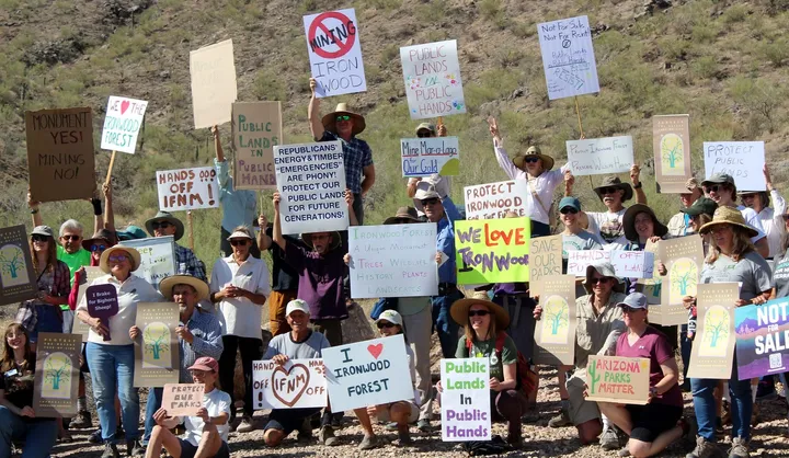 Supporters rally to defend Ironwood Forest Monument