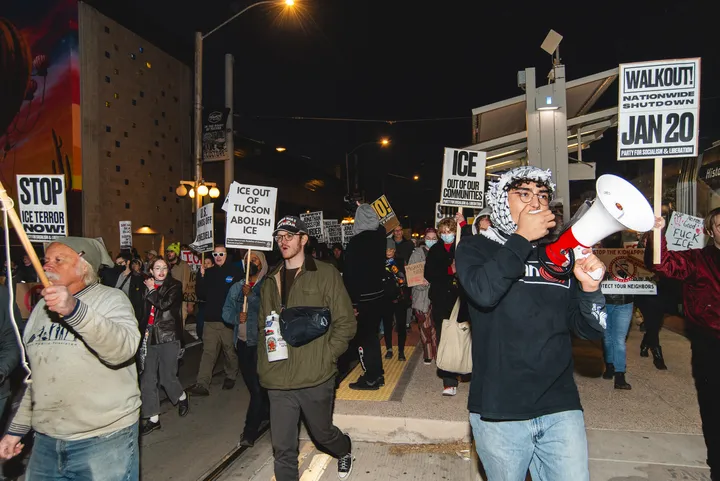 Tucson protest targets ICE, U.S. role in Venezuela