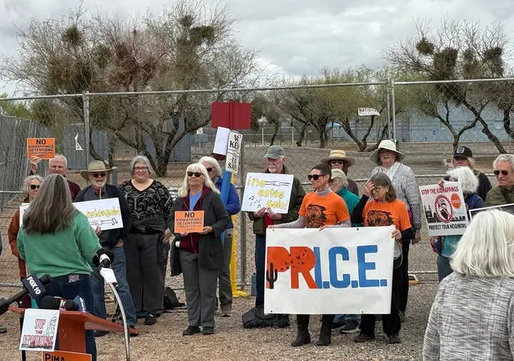 Protesters rally against Marana ICE detention center